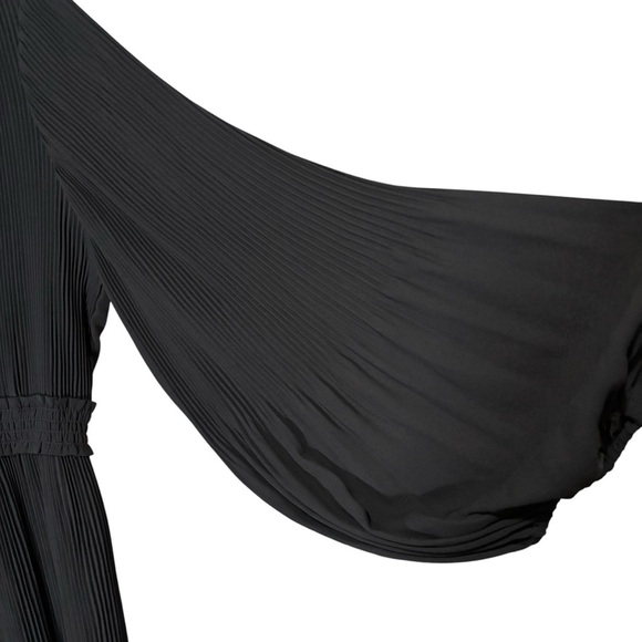 Nanette Lepore Pleated Dress Peasant Sleeve Office Workwear Dressy Size 16 - Picture 7 of 14